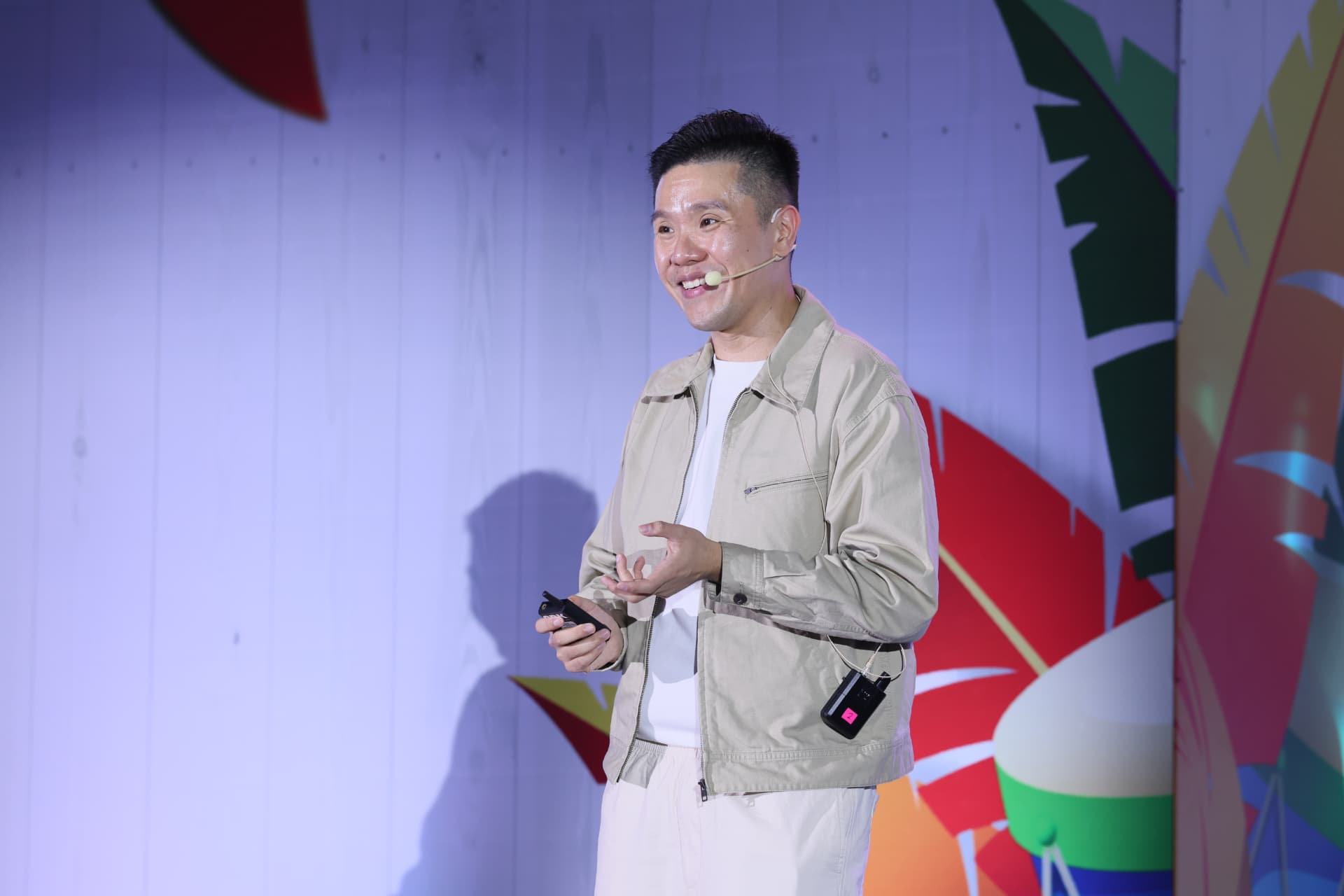 Top of Mind on stage engaging an audience